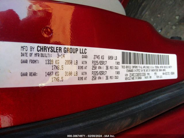 2014 CHRYSLER TOWN & COUNTRY 2C4RC1CG8ER313338 Photo 8