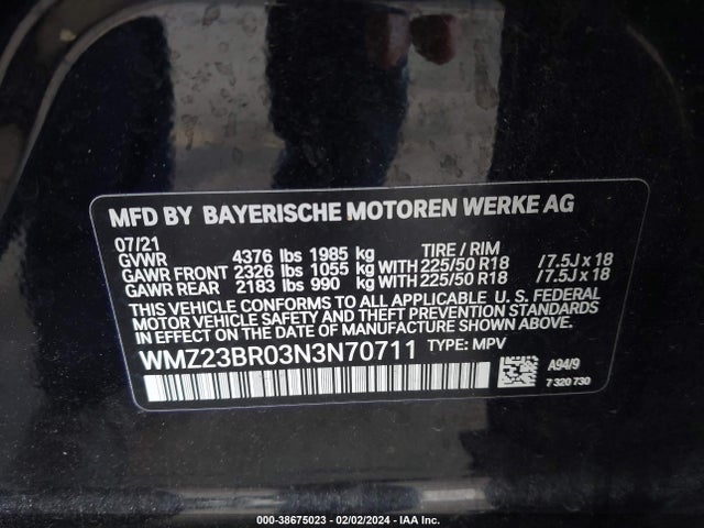 2022 MINI COUNTRYMAN WMZ23BR03N3N70711 Photo 8