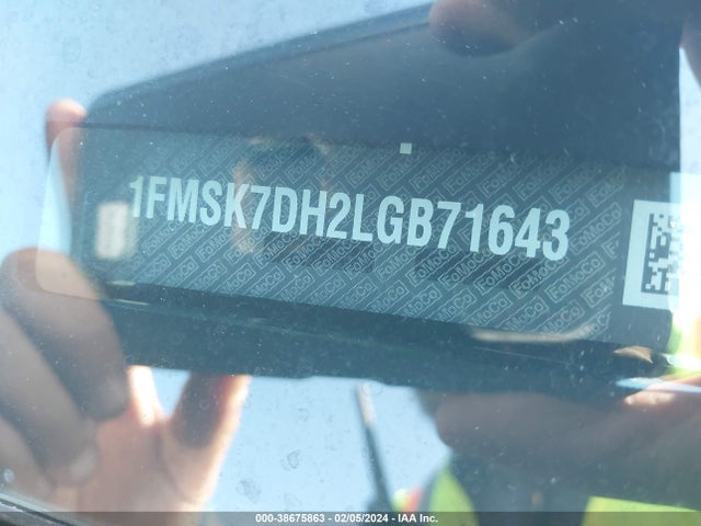 Ford EXPLORER XLT 2020 1FMSK7DH2LGB71643 Image 9