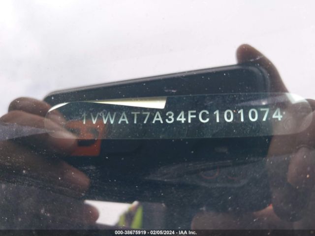 1VWAT7A34FC101074 Volkswagen Passat 1.8t S