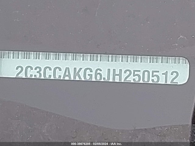 2C3CCAKG6JH250512 Chrysler 300 Limited Awd