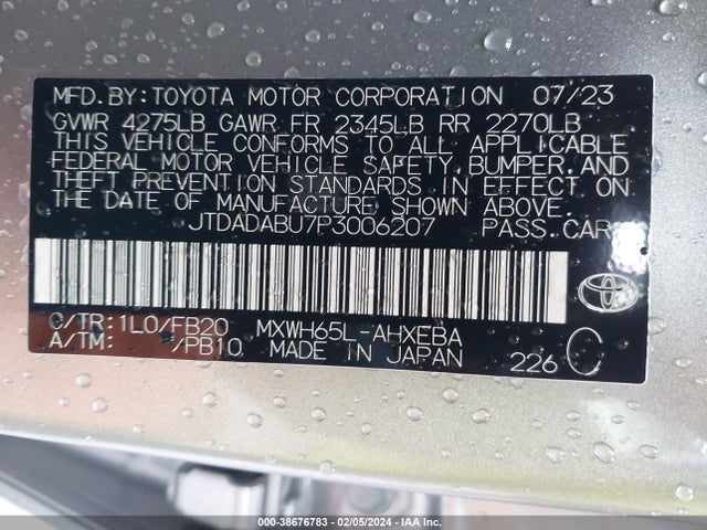 Toyota Prius Le Awd-e 2023 JTDADABU7P3006207 Image 9