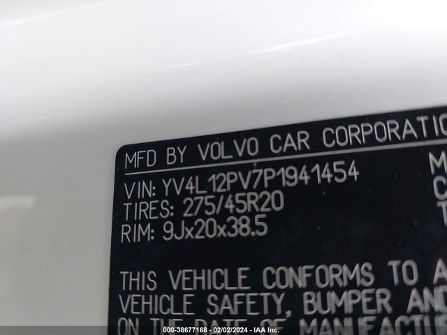 YV4L12PV7P1941454 Volvo Xc90 B5 Core