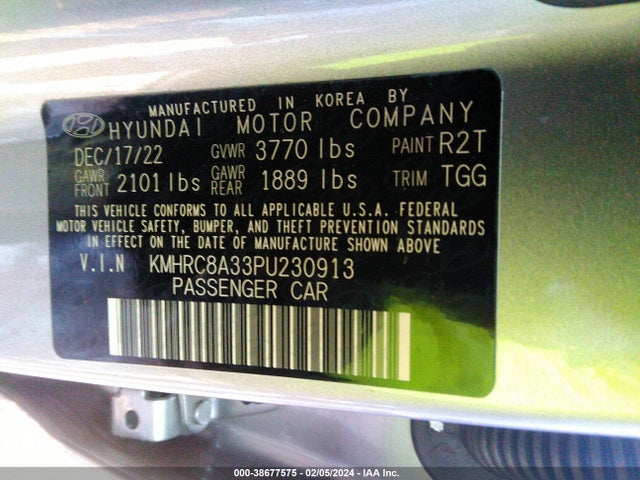 Hyundai Venue Sel 2023 KMHRC8A33PU230913 Image 9