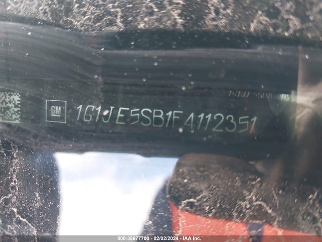 Chevrolet Sonic Ltz Auto 2015 1G1JE5SB1F4112351 Image 9