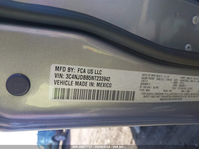 Jeep Compass Latitude 4x4 2022 3C4NJDBB5NT233942 Image 9