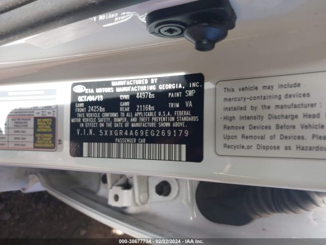 5XXGR4A69EG269179 KIA Optima Sx Turbo