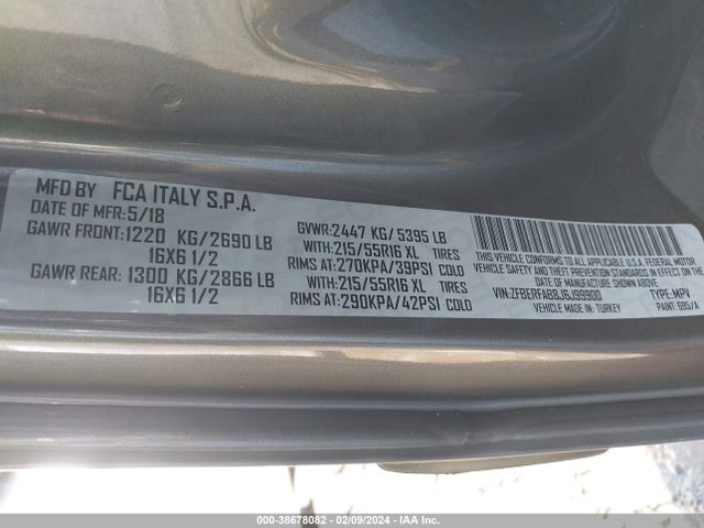RAM Promaster City Wagon 2018 ZFBERFAB8J6J99900 Image 9
