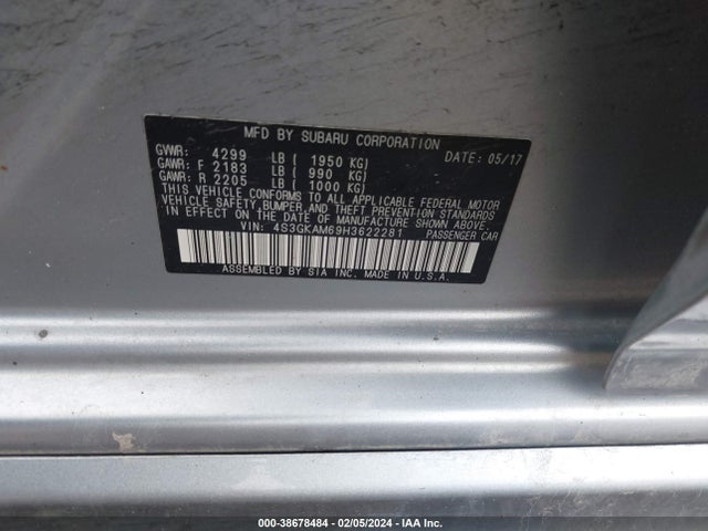 4S3GKAM69H3622281 Subaru Impreza 2.0i Sport