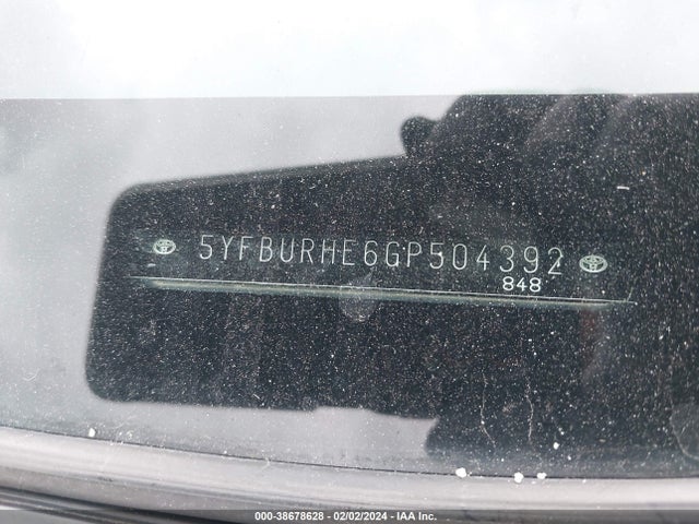 Toyota Corolla S Plus 2016 5YFBURHE6GP504392 Image 9