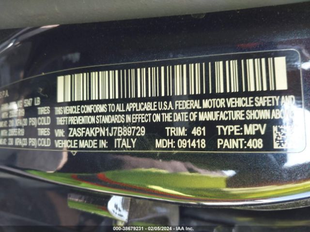 ZASFAKPN1J7B89729 Alfa Romeo Stelvio Sport Awd