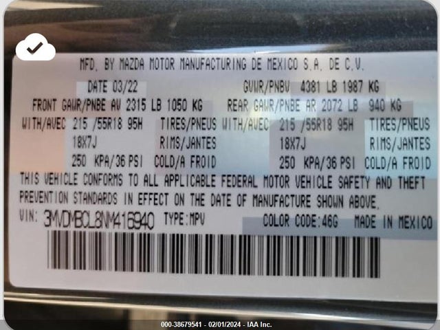 Mazda Cx-30 Preferred 2022 3MVDMBCL8NM416940 Image 9
