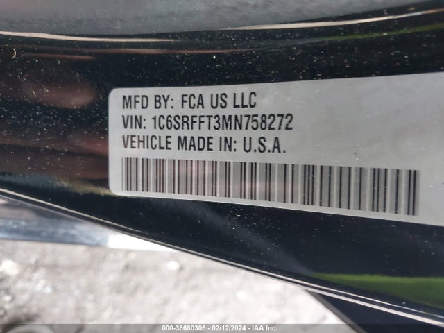 RAM 1500 Big Horn  4x4 5'7 Box 2021 1C6SRFFT3MN758272 Image 9