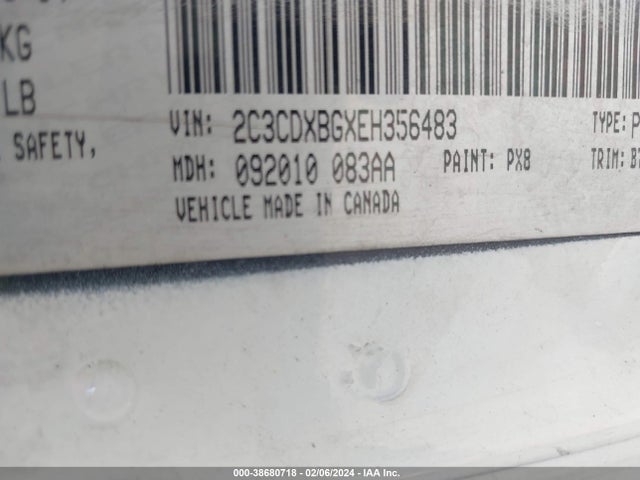 Dodge Charger Se 2014 2C3CDXBGXEH356483 Image 9