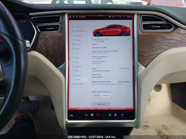 5YJSA1E27HF228841 Tesla Model S 100d/60d/75d/90d/p100d