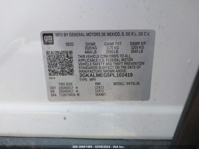 3GKALMEG5PL102419 GMC Terrain Fwd Sle