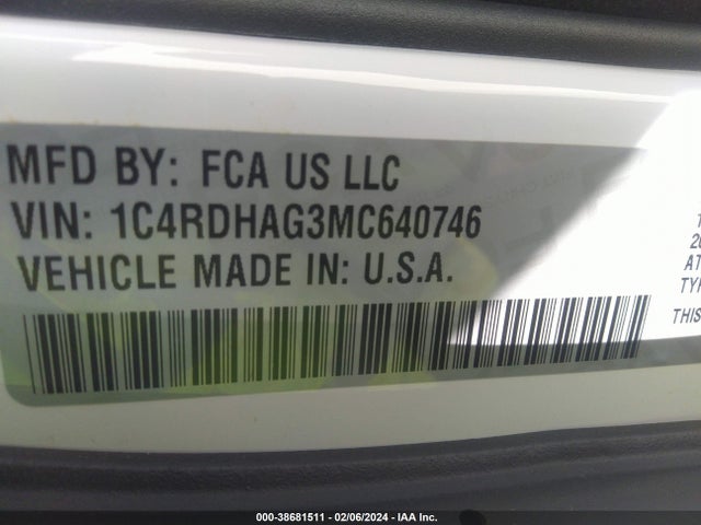 Dodge Durango Sxt Plus Rwd 2021 1C4RDHAG3MC640746 Image 9