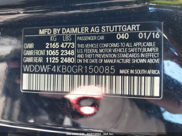 WDDWF4KB0GR150085 Mercedes-Benz C 300 4matic/luxury 4matic/sport 4matic
