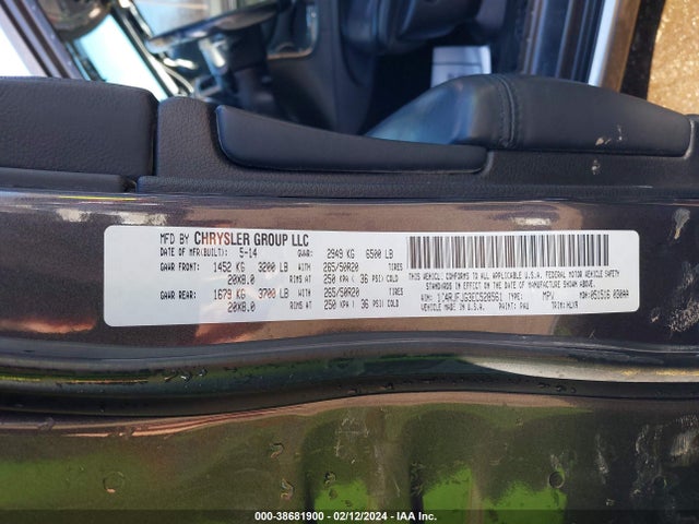 Jeep Grand Cherokee Summit 2014 1C4RJFJG3EC528561 Image 9