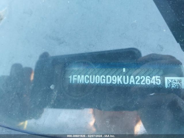 1FMCU0GD9KUA22645 Ford ESCAPE SE
