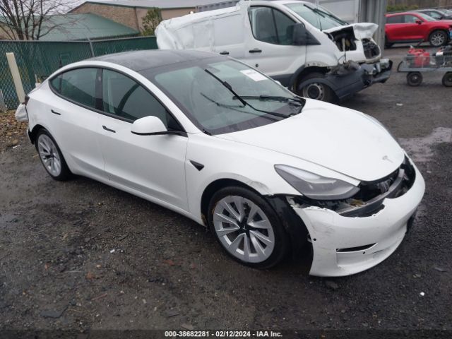 2022 TESLA MODEL 3 5YJ3E1EB7NF208724