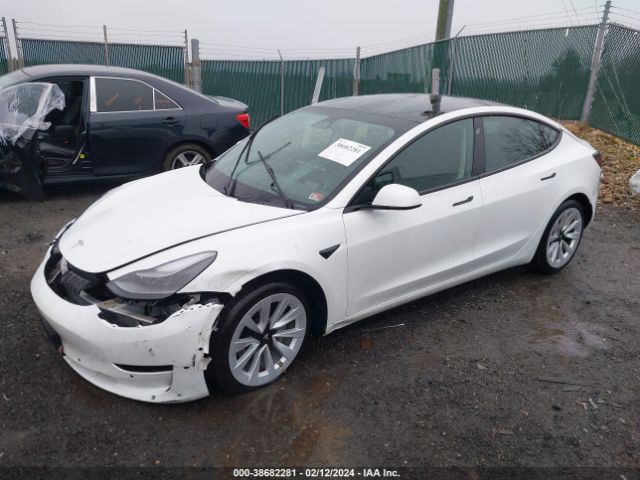 2022 TESLA MODEL 3 5YJ3E1EB7NF208724 Photo 1