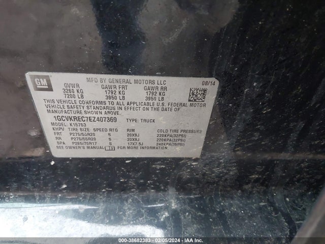 Chevrolet Silverado 1500 1lt 2014 1GCVKREC7EZ407369 Image 9