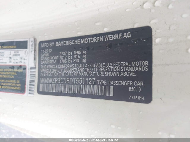 2013 MINI CONVERTIBLE WMWZP3C58DT551127 Photo 8