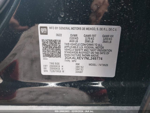 GMC Terrain Awd Denali 2022 3GKALXEV7NL249774 Image 9