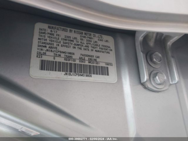 JN1BJ1CP5HW019806 Nissan Rogue Sport Sv