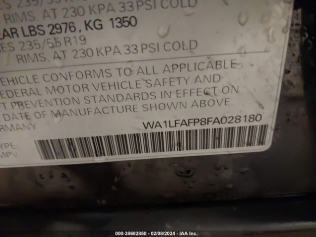 2015 AUDI Q5 WA1LFAFP8FA028180 Photo 8