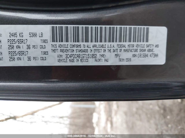 Dodge JOURNEY SE 2016 3C4PDCAB1GT151852 Image 9