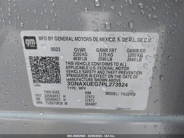 Chevrolet Equinox Awd Lt 2023 3GNAXUEG7PL273924 Image 9