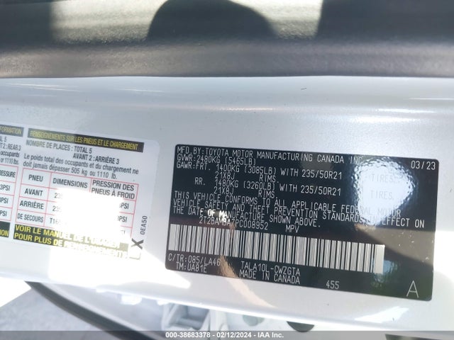 Lexus Rx 350 Luxury 2023 2T2BAMBA7PC008952 Image 9