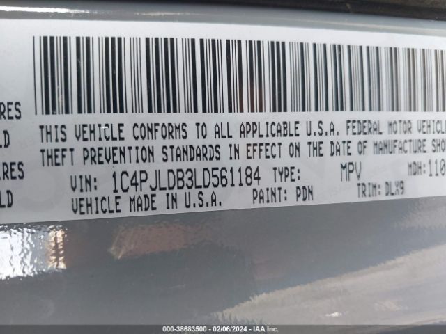 2020 JEEP CHEROKEE 1C4PJLDB3LD561184 Photo 8