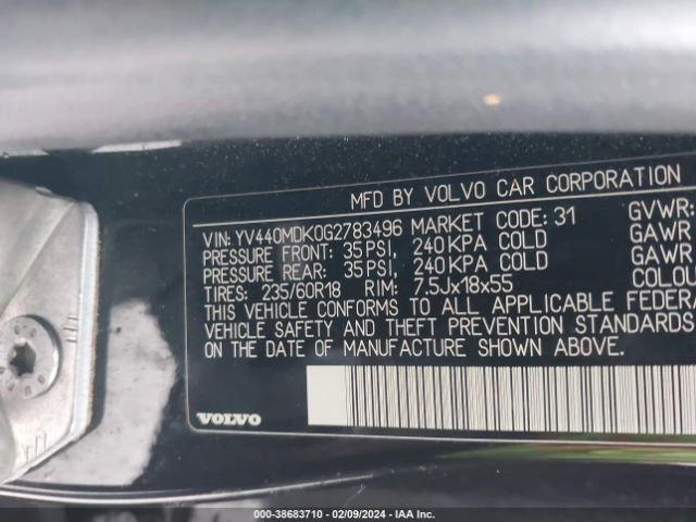 YV440MDK0G2783496 Volvo Xc60 T5 Drive-e Premier