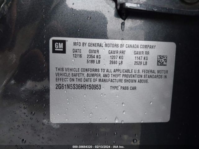2G61N5S36H9150953 Cadillac XTS LUXURY