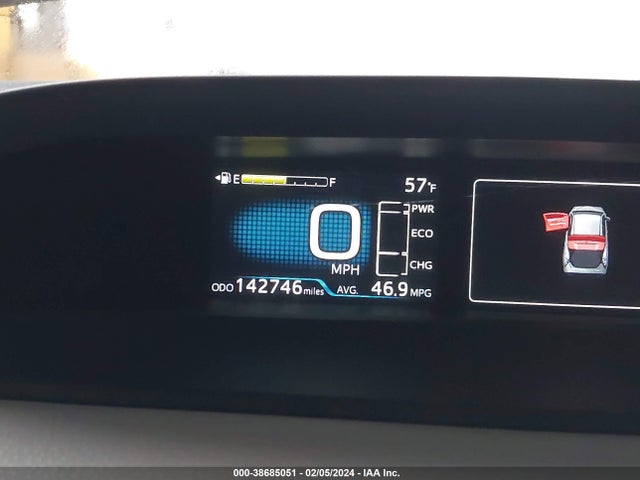 38685051 :رقم المزاد ، JTDKARFU3G3501803 vin ، 2016 Toyota Prius Two Eco مزاد بيع