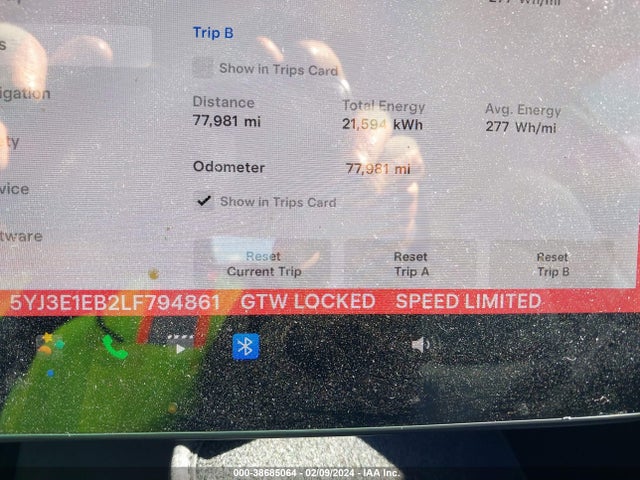 5YJ3E1EB2LF794861 Tesla Model 3 Long Range Dual Motor All-wheel Drive