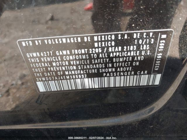 3VWD07AJ4EM385937 Volkswagen Jetta 1.8t Se