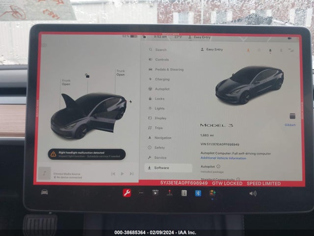 Tesla Model 3 Rear-wheel Drive 2023 5YJ3E1EA0PF698949 Image 19