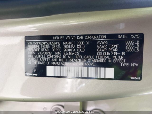 YV4102XK5G1056413 Volvo Xc90 T5 Momentum