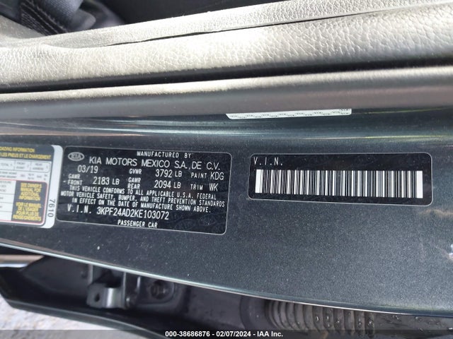 KIA Forte Lxs 2019 3KPF24AD2KE103072 Image 9