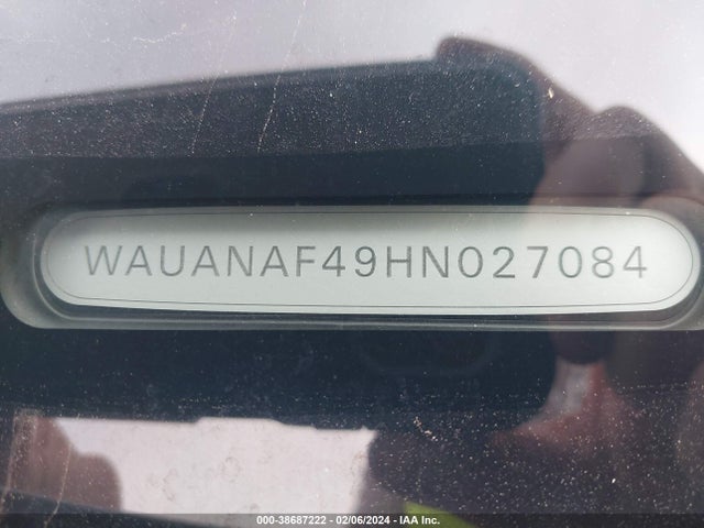 WAUANAF49HN027084 Audi A4 2.0t Premium