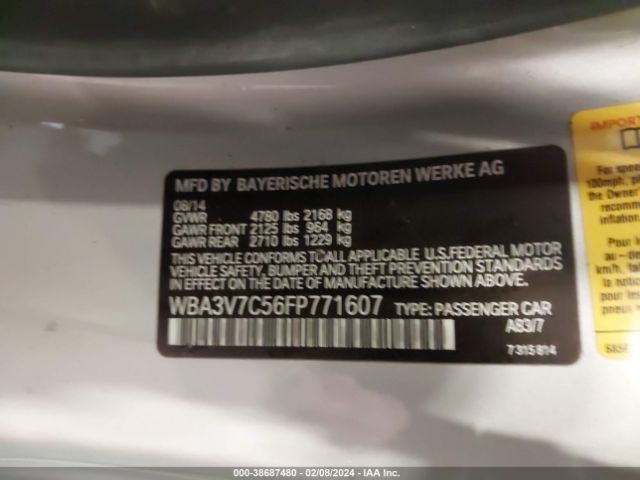 WBA3V7C56FP771607 BMW 428i