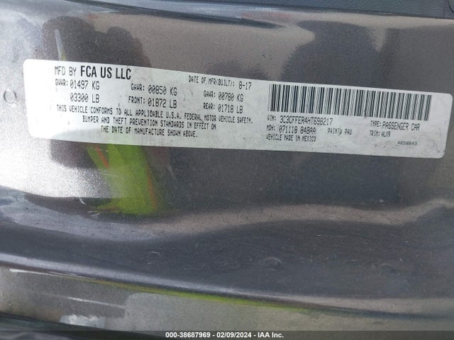 2017 FIAT 500C 3C3CFFER4HT698217 Photo 8