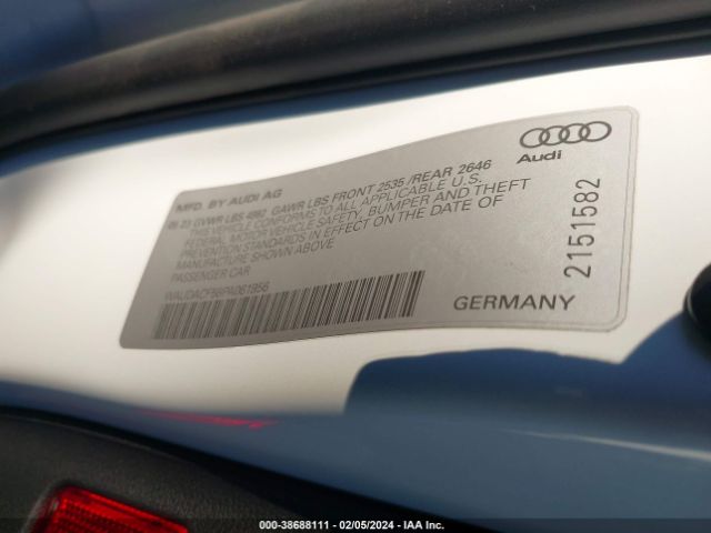WAUDACF58PA061956 Audi A5 Sportback Premium 45 Tfsi S Line Quattro S Tronic
