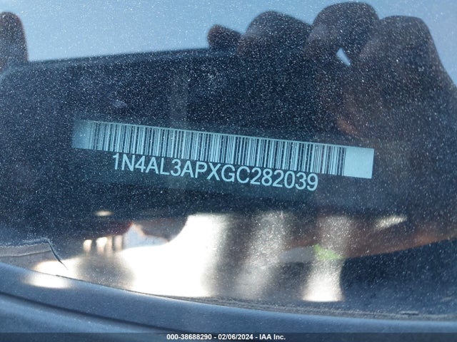 2016 NISSAN ALTIMA 2.5 SV VIN: 1N4AL3APXGC282039