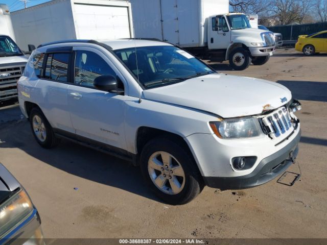 Auction sale of the 2014 Jeep Compass Sport, vin: 1C4NJCBA5ED844500, lot number: 38688387