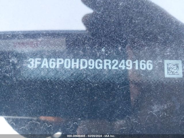 3FA6P0HD9GR249166 Ford FUSION SE